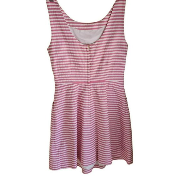 Kate Spade Women's Jillian Barbie Pink Seersucker Sleeveless Dress Size 2 - Picture 6 of 6